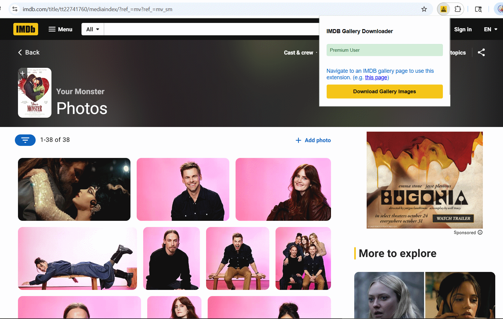 IMDB Gallery Downloader – Download IMDB Gallery Images in One Click [Chrome Extension]